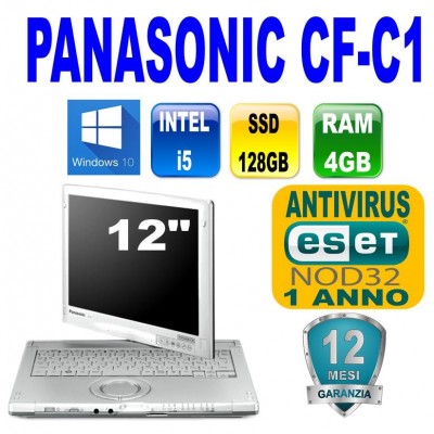 Panasonic Touchbook CF-C1 i5-2520M 4Gb Ssd 128 Gb 12.1" Touchsreen Win,7 Pro+Docking