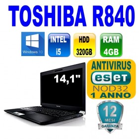Toshiba Tecra R840-111 i5-2520M-4Gb-Hd320Gb Win.10Pro 