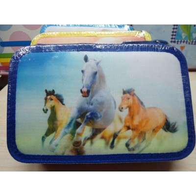 ASTUCCIO TRIPLO 3 ZIP ANIMALI