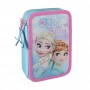 Astuccio 3 zip Frozen Elsa Anna