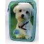 Astuccio best friends cane bianco  3 zip