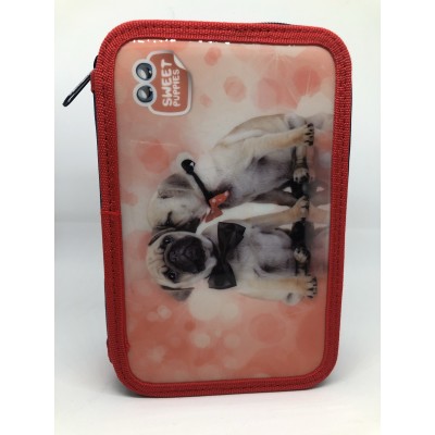 Astuccio Sweet Puppies cani  3 zip