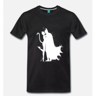 t-shirt Batman e Catwoman