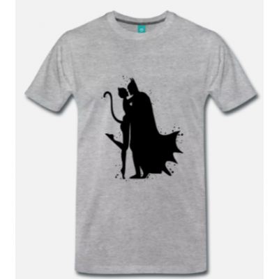 t-shirt Batman e Catwoman