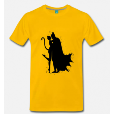 t-shirt Batman e Catwoman