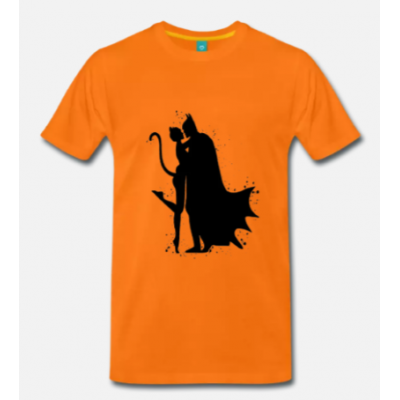 t-shirt Batman e Catwoman