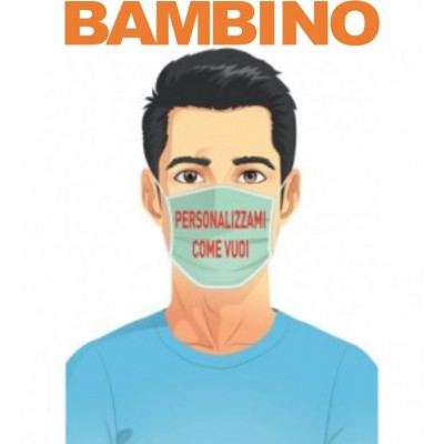 mascherina personalizzata baby