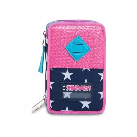 ASTUCCIO 3 ZIP SJ GANG PINKING BLUE