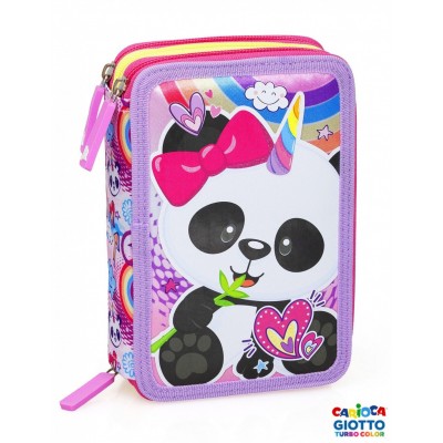 ASTUCCIO 3 ZIP T-REX PANDA UNICORNO