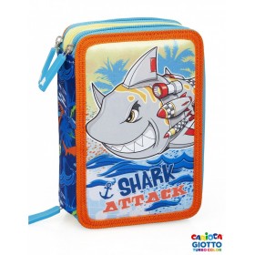 ASTUCCIO 3 ZIP T-REX SHARK ATTACK SQUALO