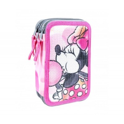 Astuccio Triplo Disney Minnie rosa