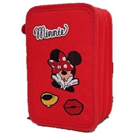 Astuccio Triplo Disney Minnie rosso