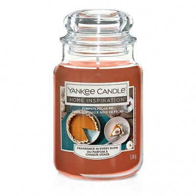 YANNKEE CANDLE LARGE PUMPKIN PECAN PIE