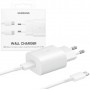 Caricabatteria Originale Samsung EP-TA800XWE 25W con Cavo