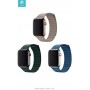 Cinturino Apple Watch 4 serie 40mm Elegant Leather Cape Blue