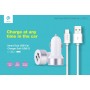 Suit Carica Auto 2 Out e Cavo Dati da Auto USB Tipo C Bianco