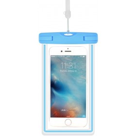 Custodia Smartphone 5.5 Fluo Waterproof fino 30 Metri Blu