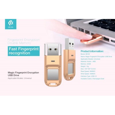 Chiavetta USB con Impronta Digitale di sicurezza 32gb