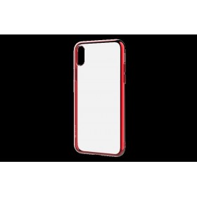 Cover Glitter Soft per iPhone X Rossa