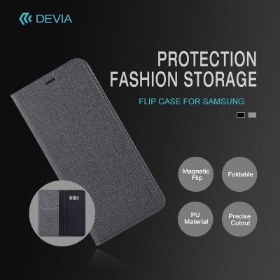 Cover a libro Flip Case per Samsung A5 2017 Nera