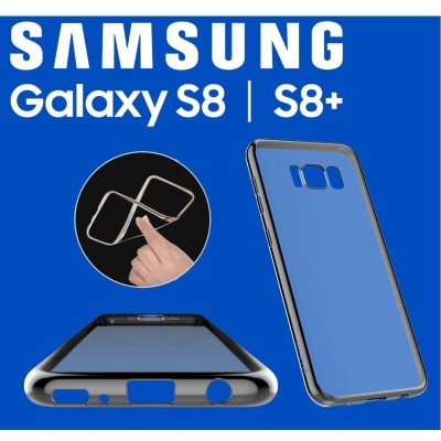 Cover Glitter Soft per Samsung S8 Plus Gun Black