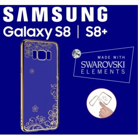 Cover Swarovski Crystal Joy soft per Samsung S8 Gold