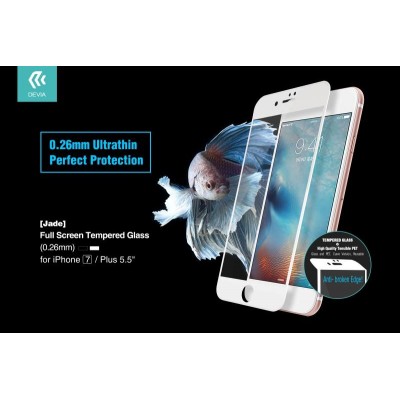 Vetro Temperato 0.26 Full Screen per iPhone 7 Plus Nera Jade