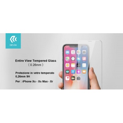 Pellicola Protezione in vetro temperato per iPhone Xs 5.8