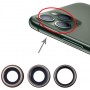 Lente fotocamera posteriore per iPhone 11 Pro Max 3pz Oro