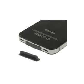 Tappo protezione Polvere carica e Audio per iPhone 4/4S Nero