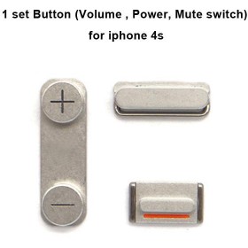 Set Pulsanti On/Off + Mute + Volume per Iphone 4-4S