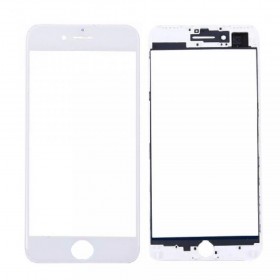 Vetro Frontale con Frame per iPhone 7 Bianco