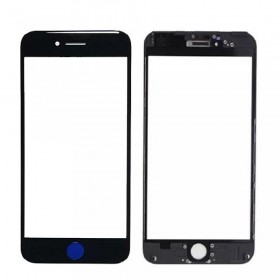 Vetro Frontale con Frame per iPhone 7 Plus Nero