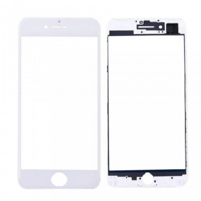 Vetro Frontale con Frame per iPhone 7 Plus Bianco