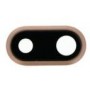 Cornice fotocamera posteriore e lente per iPhone 8 Plus Oro