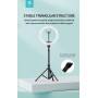 Supporto per live streaming con luce ad anello a led 10'' 55
