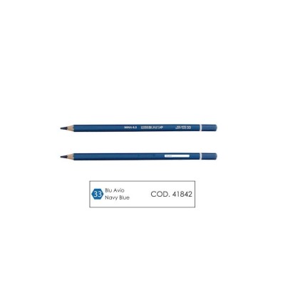 PASTELLO TINTA UNITA MINA 4MM.BLU AVIO 33 41842 [12PZ]