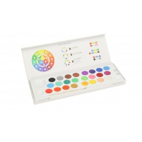 ACQUERELLO TINTA UNITA SCAT.MAGNETICA 24COL.49723