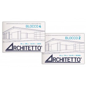 BLOCCO 4 ARCHITETTO 24X33 220gr 20FG.C/MARGINE DISEGNO 44672 [5PZ]