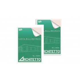 BLOCCO MILLIMETRATO ARCHITETTO 21X29,7 10FG.44140 [25PZ]