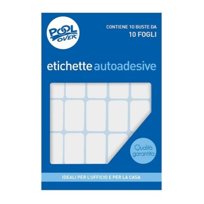 ETICHETTE ADESIVE POOL 10FG.10PZ. COD.16 21X14