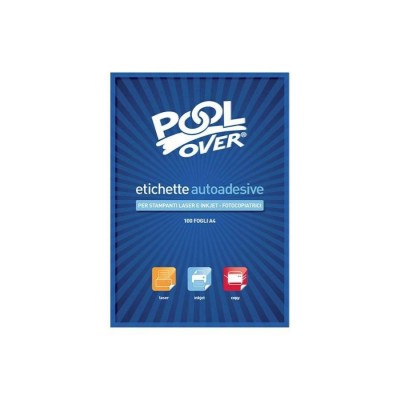 ETICHETTE FOTOCOPIABILI POOL 100FG.513-52x30 ADESIVE