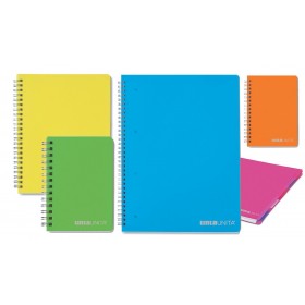 MINI QUADERNO SPIRALE A6 PPL FORI TINTA UNITA 1R 98946 [10PZ]