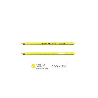 PASTELLO TINTA UNITA MINA 4MM.GIALLO FLUO 041 41850 [12PZ]