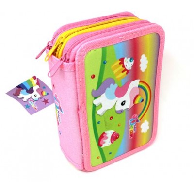 ASTUCCIO 3 ZIP UNICORNO MAGIC DREAM