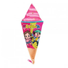 BUSTINA CONO GELATO ME CONTRO TE GIALLO ROSA