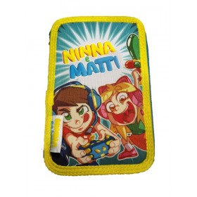 ASTUCCIO 3 ZIP NINNA E MATTI AZZURRO